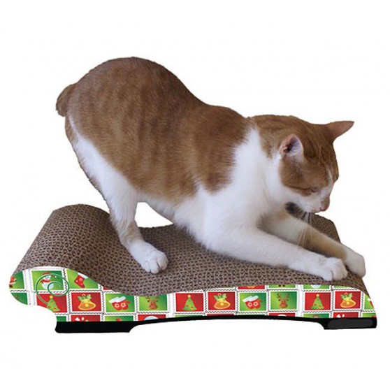 Cat Scratching Beds in Christmas Style