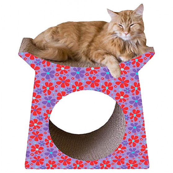 Cardboard Cat Scratching Tunnel & Lounge