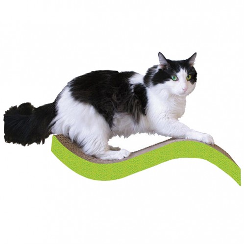 Curved Corrugated Kitty Scratching Pad  Curved Corrugated Kitty Scratching Pad