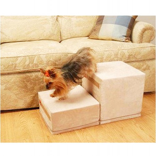 2-Step Foam Pet Stairs for Couch