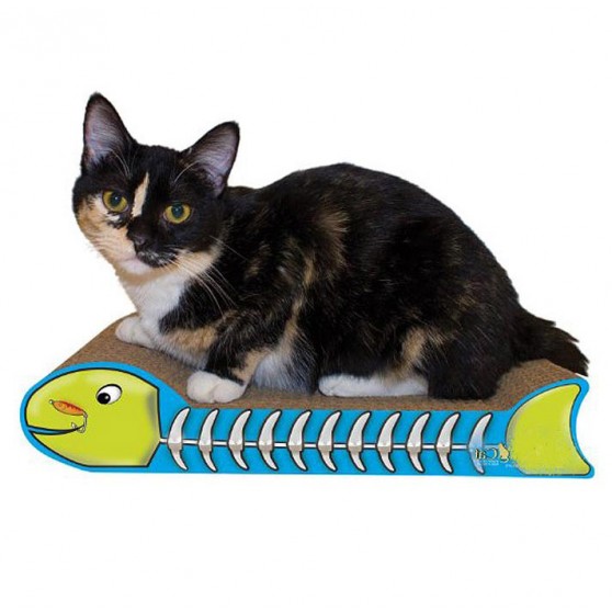 Fish Bone Kitty Scratcher and Bed