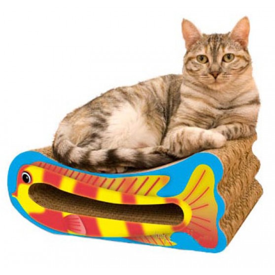 Tropical fish cat scratching bed