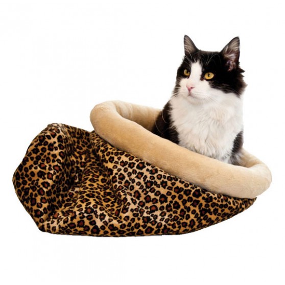Kitty Bed-Sack in Leopard or Zebra Print