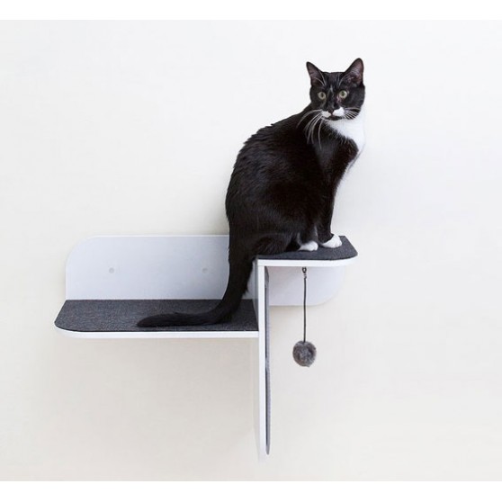 Cat Perch Furniture for Wall in White