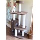 Cat tree with carpet scratching poles