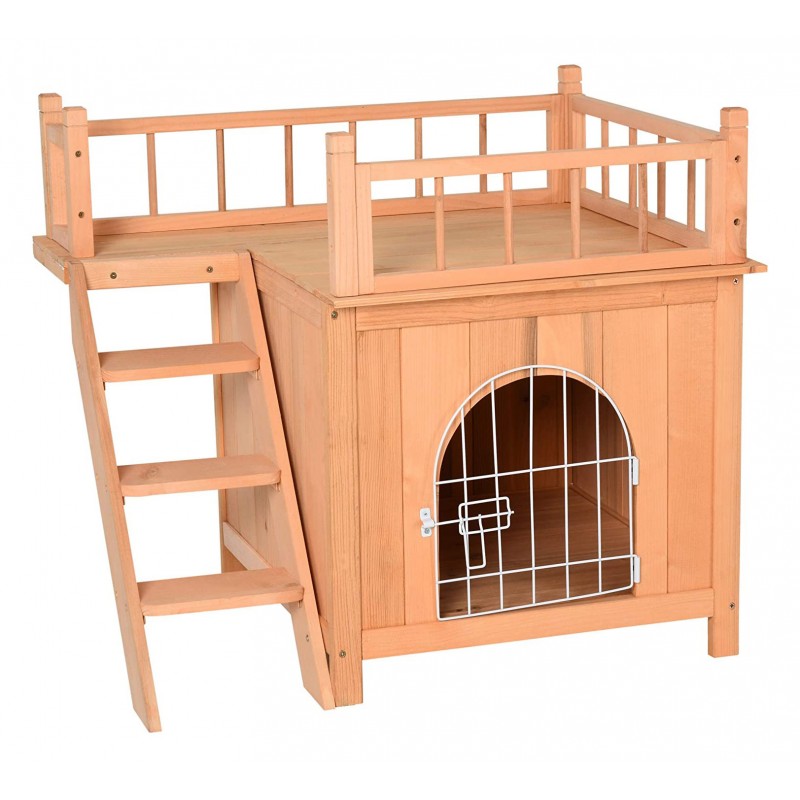 elevated outdoor cat house