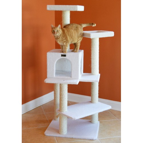 Best Cat Tree for Scratching with Seven Sisal Posts