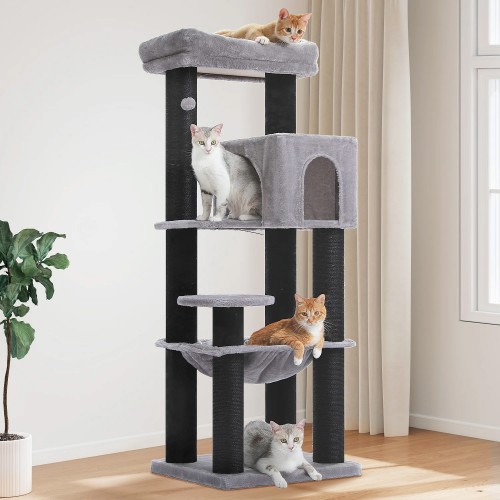 Heavy Duty Cat Condo for Big Cats with Hammock Heavy Duty Cat Condo for Big Cats with Hammock