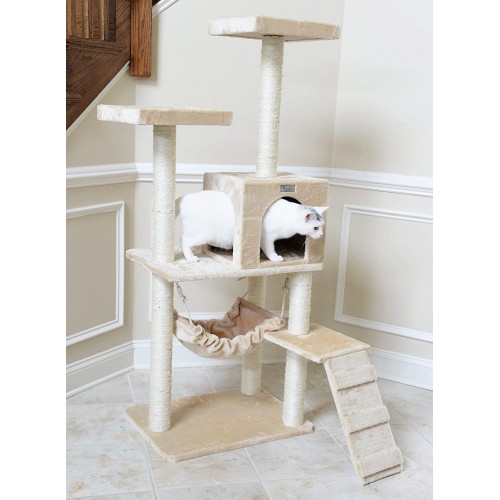 Cat Furniture with Hammock, Ladder & Hideaway