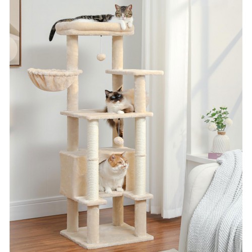 Cat Furniture for Large Cats with Hanging Basket Cat Furniture for Large Cats with Hanging Basket