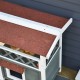 Small Wood Cat House with Sisal Ramp, Balcony and A-shape Roof