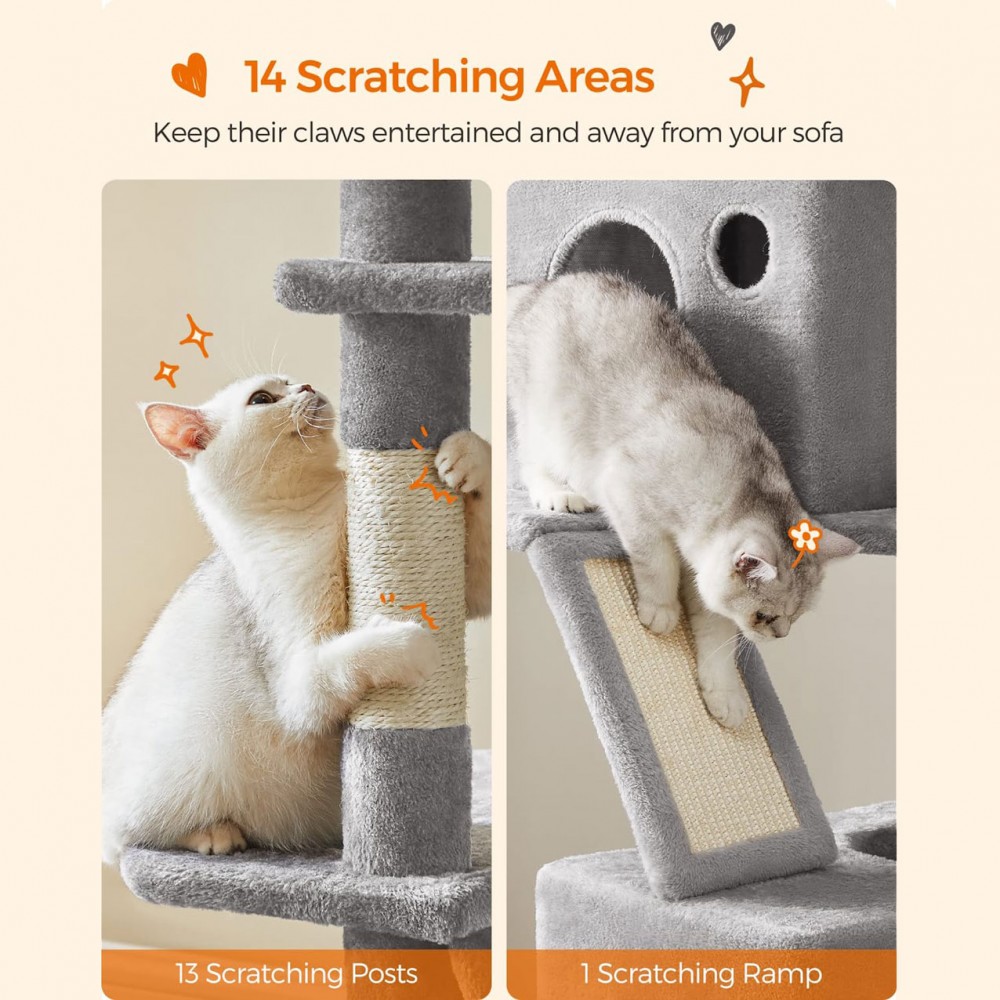 Cat Scratch Tower with Hammock