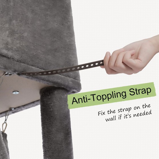 Anti toppling strap