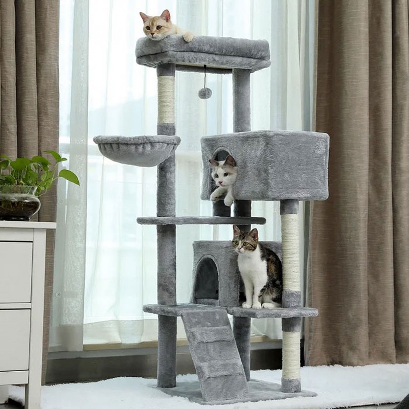 Cat Climbing Tree for Big Cats with Large Perch on Top
