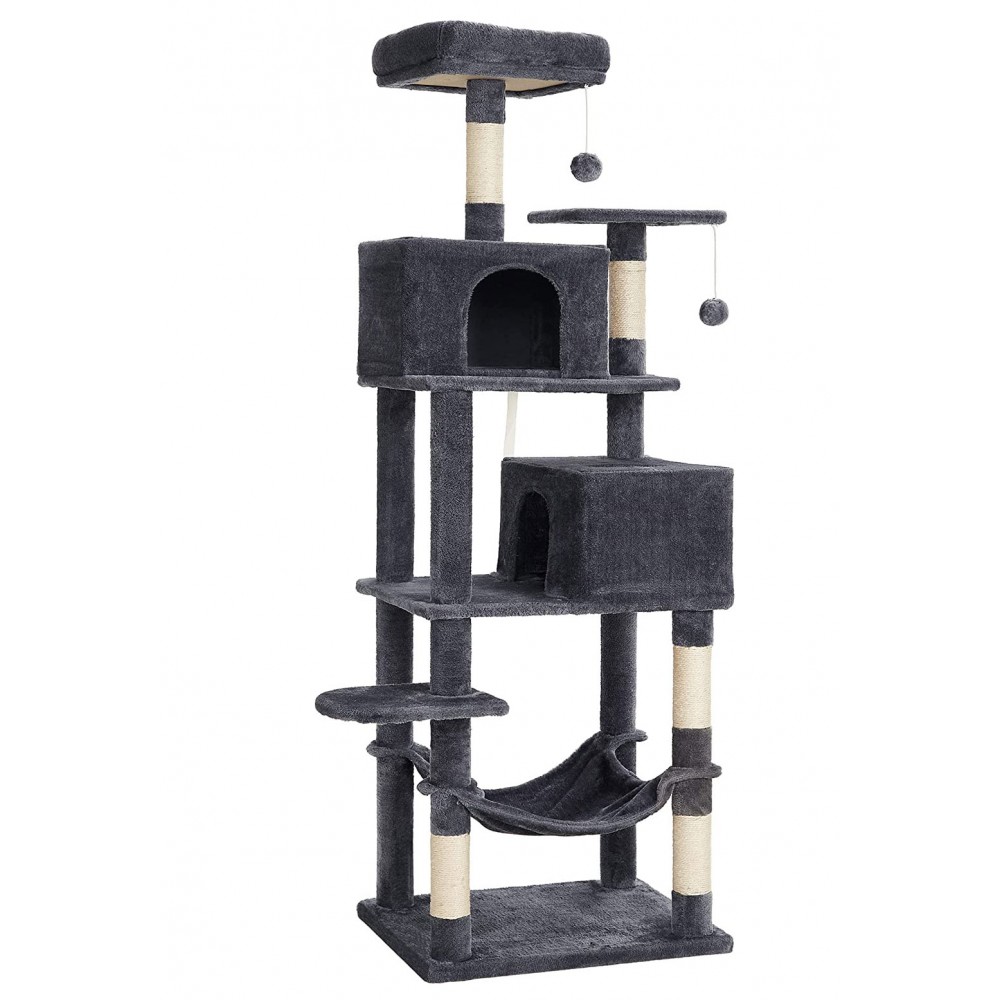 Large Cat Tower with Hammock & Two Perches