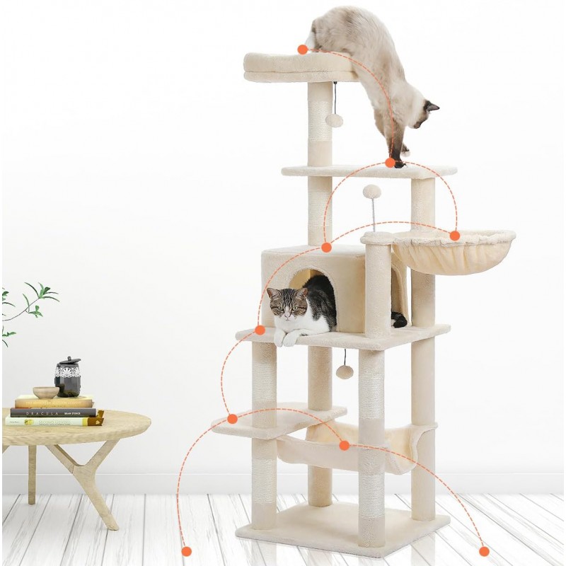 Easy for climbing kitty tree from the ground to the top