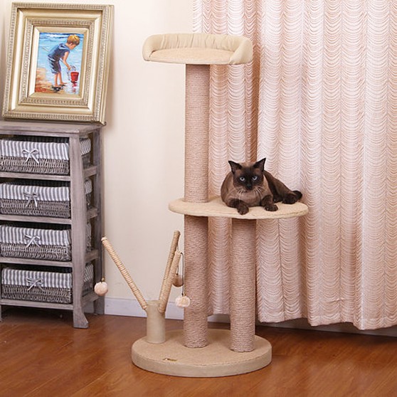 Eco-friendly Cat Furniture with Two Perches