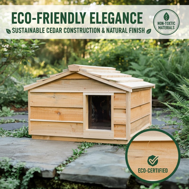 Large cat house for stray and feral cats