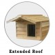 Optional extender roof for the cat house for multiple cats