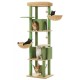 Green/Brown cat tower with hammock Green/Brown cat tower with hammock