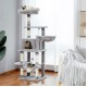 Kitty Climbing Frame with Condo, Hammock & Hanging Basket