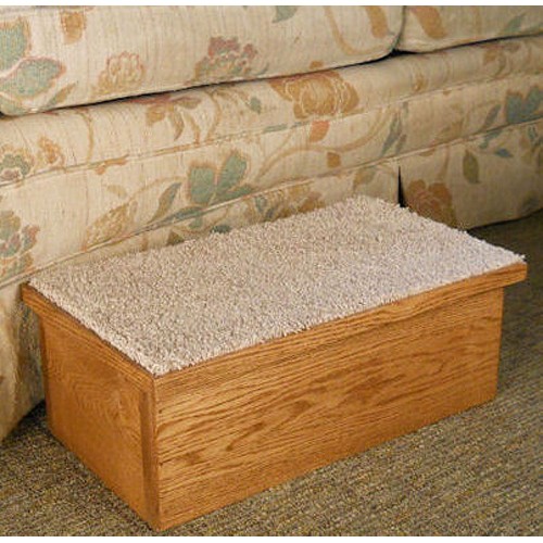 Hardwood Single Pet Step with Carpet