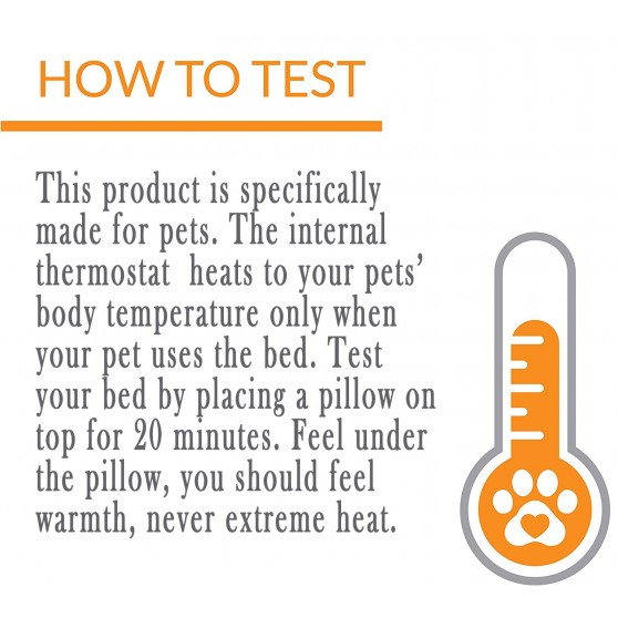 How to test the heated pad