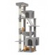 Large Cat Tower with Hammock for Multiple Indoor Cats 
