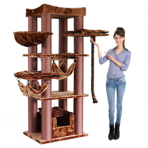 mega deluxe cat tree tower for big cats 1