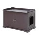 Litter box cabinet in Brown