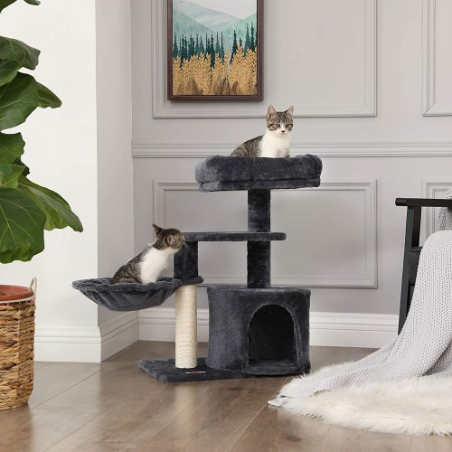 Cat Condo with Bed & Hanging Basket
