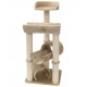 Mini cat tower 6 scratching posts - Tan
