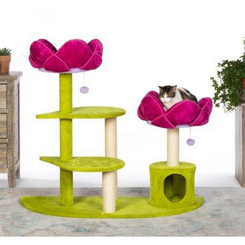 Designer Flower Kitty Tree