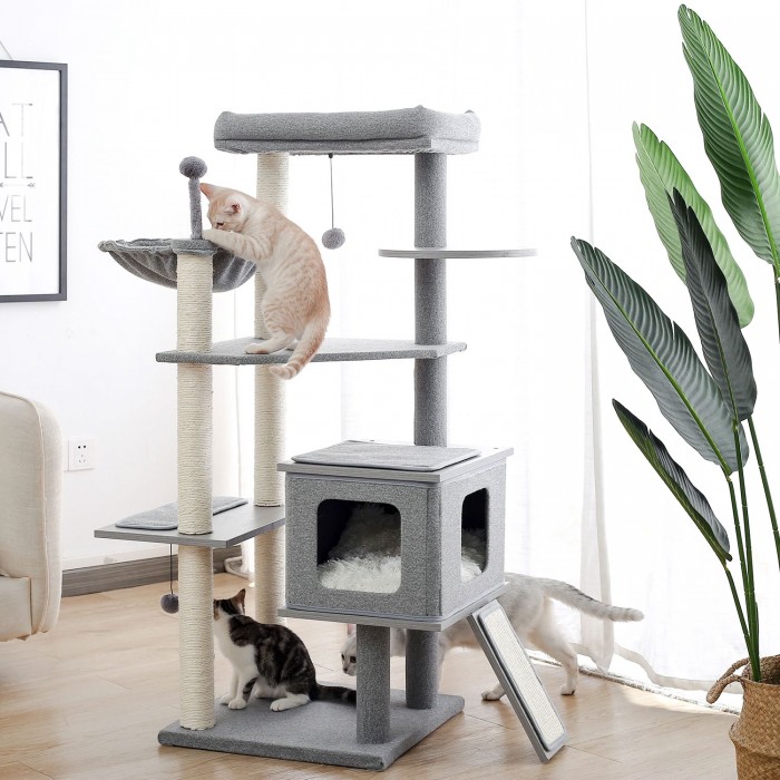 Large Cat Tree Tower for Multiple Cats