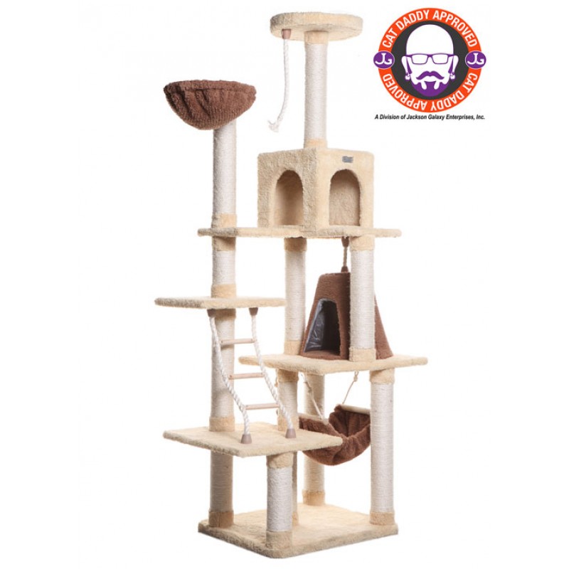 Cat condo with hammock approved by CatDaddy