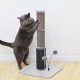 Modern Cat Scratching Post with Carpet, Sisal and Rubber Massager