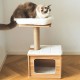 Kitty Condo Perch with Cushion & Sisal Scratching Post