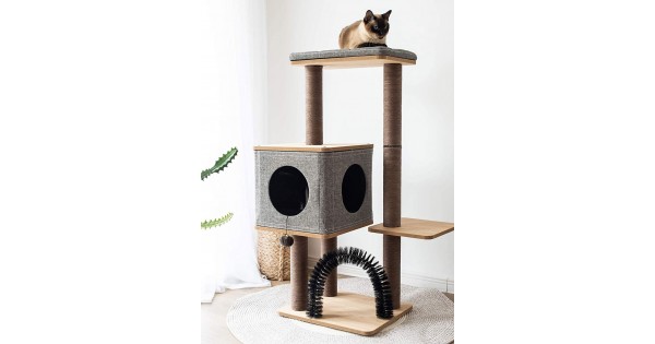 2 tier cat tower