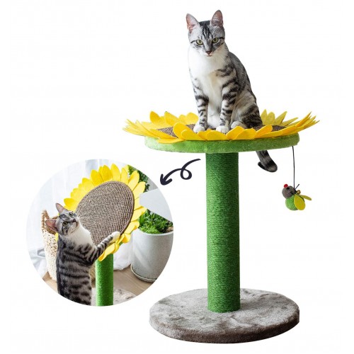 Sunflower Cat Bed & Sisal Scratcher Combo Sunflower Cat Bed & Sisal Scratcher Combo