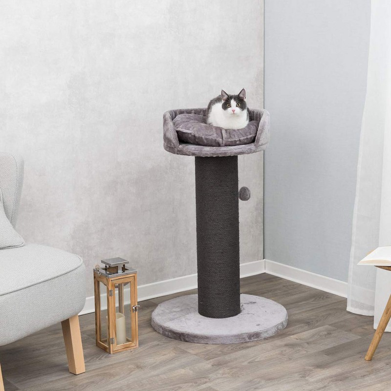 35" Tall Sisal Cat Scratching Post with Large Bed