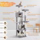 Cat climbing tree for multiple cats