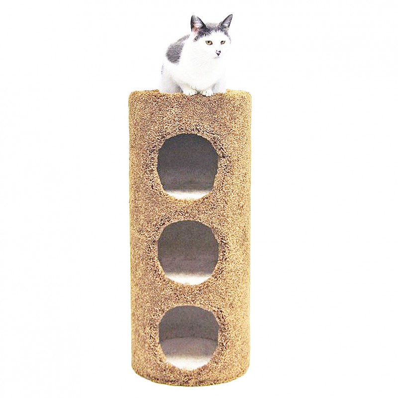 3 Story Carpet Cat Condo Made in USA