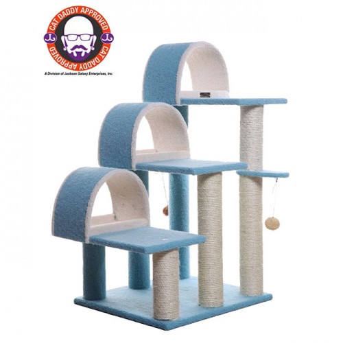 Elegant Triplex Kitty Furniture in Plush