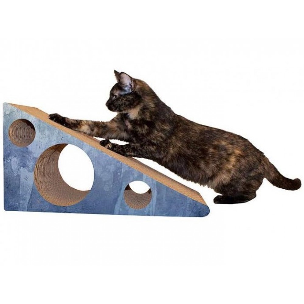 Corrugated Cat Scratch Board Wedge Shaped Cat Scratcher