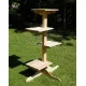 4 Level Wood Cat Tree for Outdoor Cats