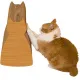Cat-shaped scratcher - wood grain