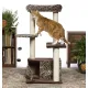 Leopard Jute Rope Cat Tree