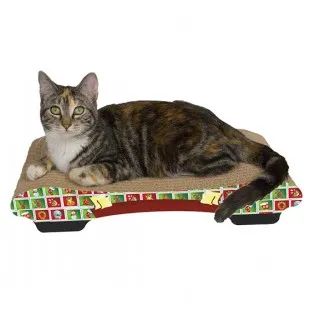 Christmas Cat Scratcher Bed