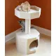Wood One Story Cat Condo with Perch