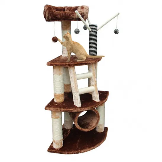 Mini cat tower with tunnel